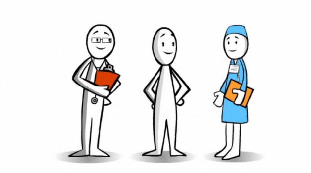 patient and doctors doing some shared decision making